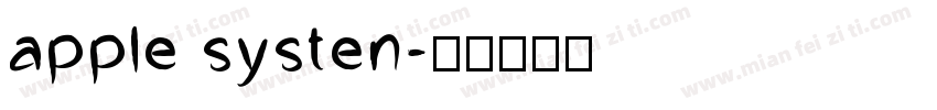 apple systen字体转换